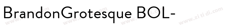 BrandonGrotesque BOL字体转换